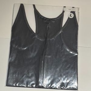 Beautiful People Charcoal Racerback Tank Top (L)
